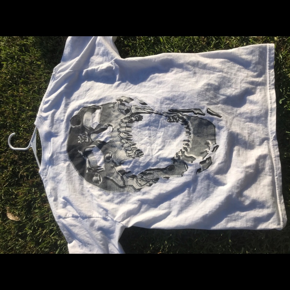 Revenge Silver Skull Tee